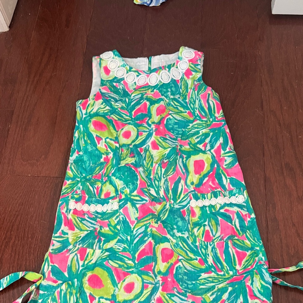 Lilly Pulitzer Pink and Green Kids Dress